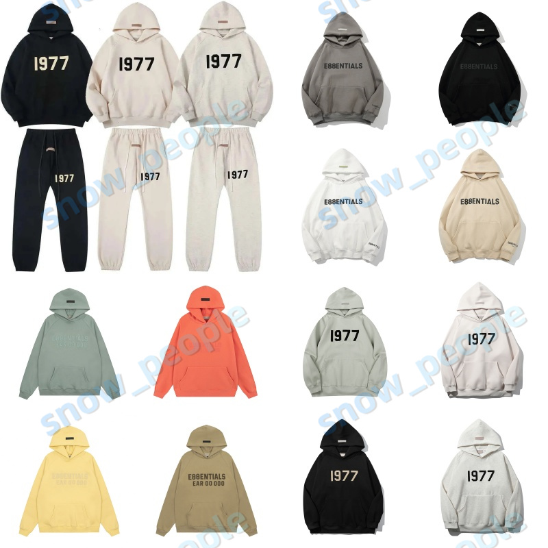 Designer Mens Hoodie Smoke essentisas hooded hoodies Gray Black Eggshell Coral Trend Brand Womens The Same Pure Cotton New Plus Fleece Hoodie Europe