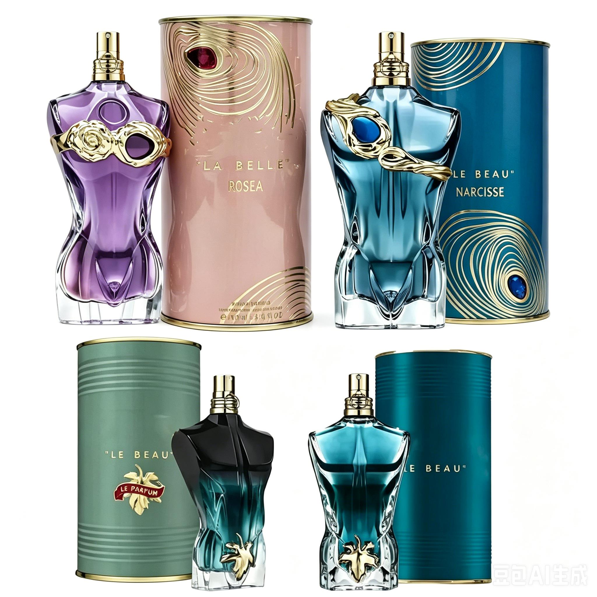 Designer Jpg Perfume Le Belle Rosea Eau De Parfum For Women Men 100ml 125ml Woody Aquatic Scent Long Lasting Natural Fragrance Spray-image-893861942