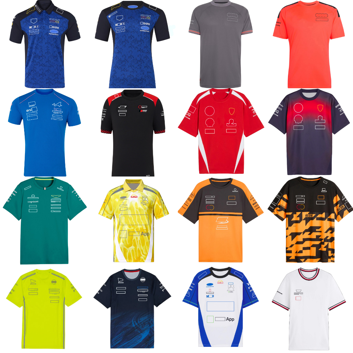 2026 F1 Racing Replica T-shirt Formula 1 Team Driver Race T-shirts Casual Polo Shirt Motorsport Car Fans Summer Breathable Tee Tops