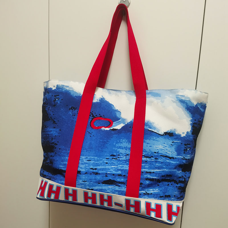 Vintage Resort vacances plage Surf sac fourre-tout concepteur femmes bleu toile sacs décontracté épaule chaîne bleu sacs