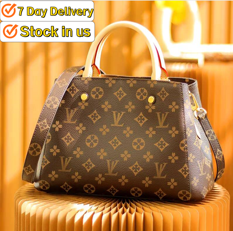 Sacs de créateurs Montaigne M41056 Femmes Designers Sacs à main Luxurys Sac à provisions Classique En Cuir Grande Capacité Sac À Main De Luxe Fem