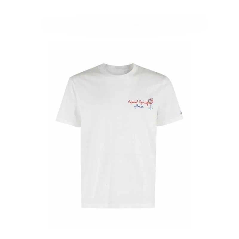 2026 mens t shirt Saint Barth Aperol Spritz Peripheral Pattern Summer Brand Pure Cotton Mens and Womens T-shirts