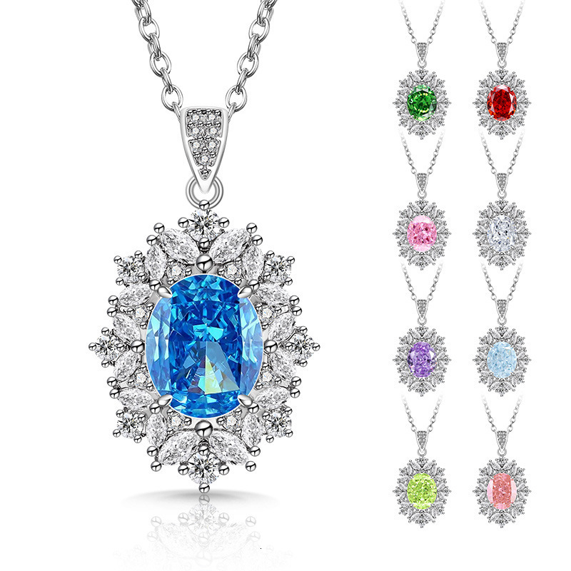 JewelryPalace Princess Diana 2.9ct Natural Blue Topaz Pendants Solid 925 Sterling Silver Charm Fashion Fine Jewelry For Women S18101308-image-428419926