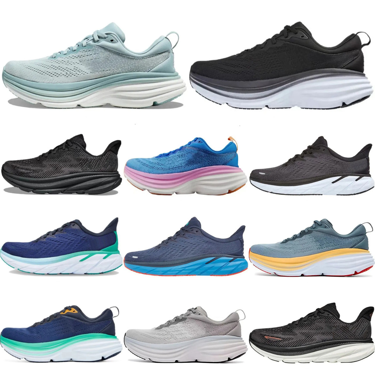 Trainers Clifton Bondis 9 Casual Shoes Bondi Cliftons 8 One One Mens Women Sports Harbor Mist Triple Black White Carbon X 2 Free People Designer Out