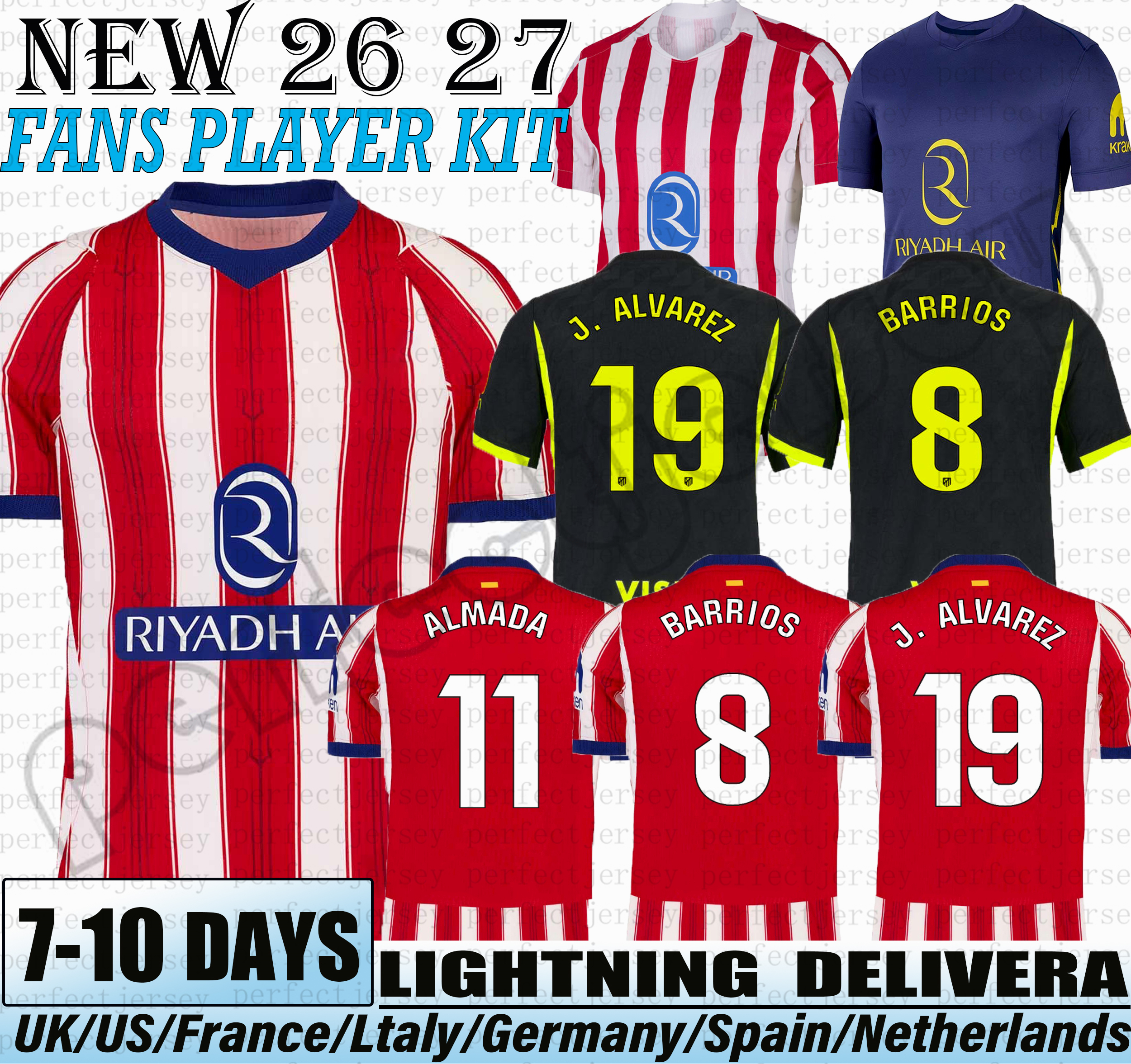 Atleticos de madrid 26 27 J. ALVAREZ GRIEZMANN XXXL 4XL Soccer Jerseys ALEX B. Sorloth ALMADA GALLAGHER KOKE SAUL camiseta 2026 football shirt-image-998045651