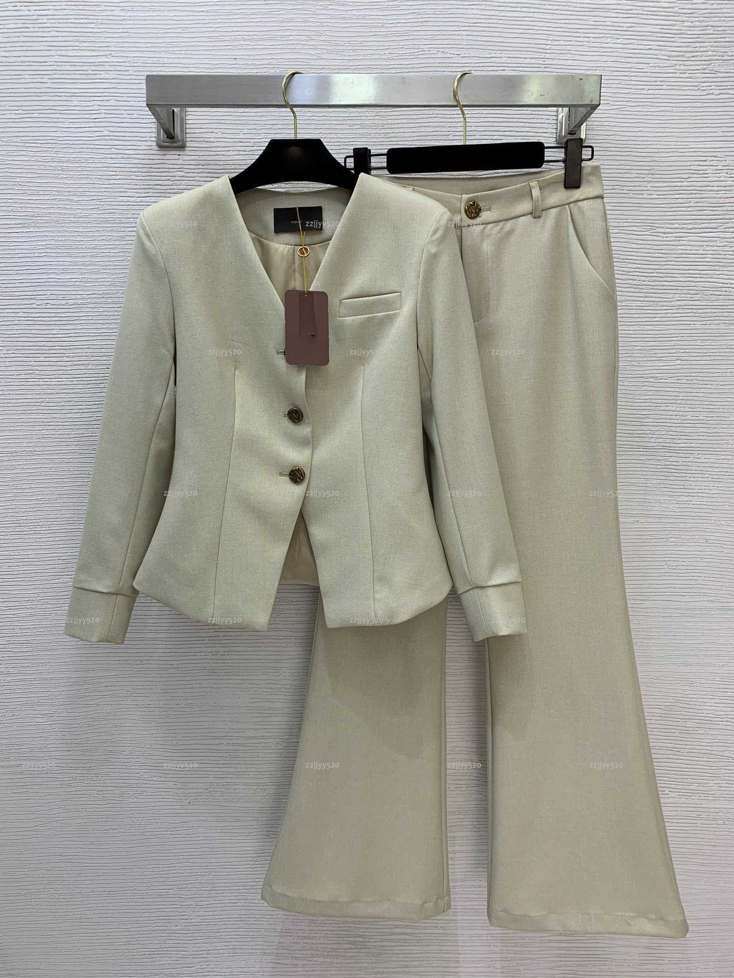 Brand autumn women pantsuit lady trousers women designer clothes ladies' pant suits commuting career two-piece set A558X16N294-image-1113220896