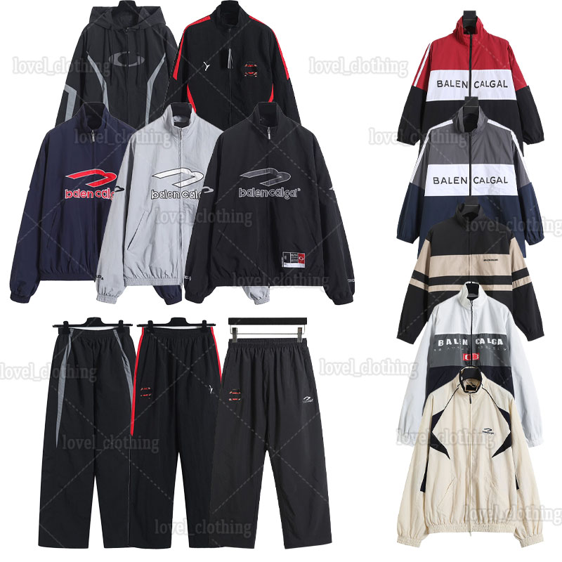 balenciagenlys jacket Mens Designer Jacket Tracksuit Set Winter Autumn Windbreaker Coat Slim Fashion Baseball Style Sportswear Men women windbreaker