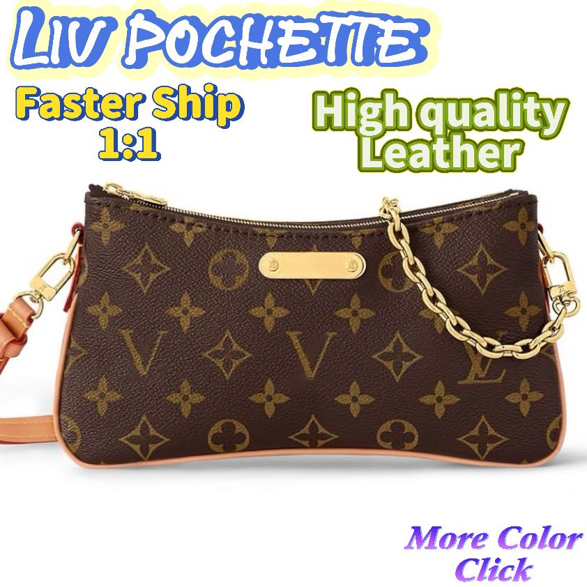 Liv Pochette Designer bag High quality version 12a1:1copy designer bag cross body bag luxury bag designer purse large capacity tote bag shoulder bag