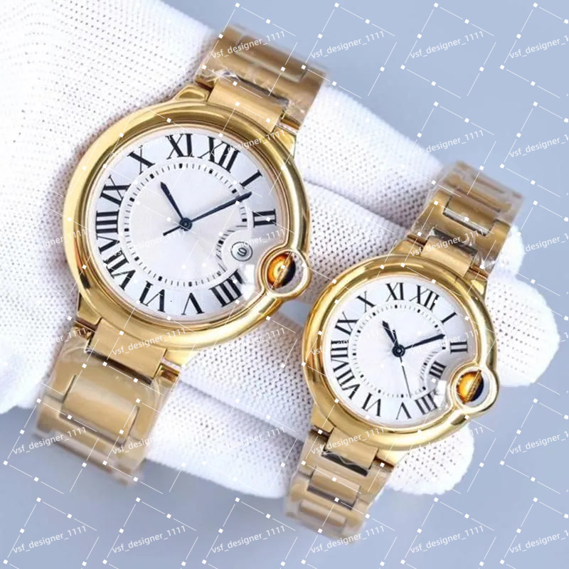 New Menwatch Automatic Round Gold Quartz Stainless Steel Super Luminous Women Waterproof Watch Designer Watches Montre Homme