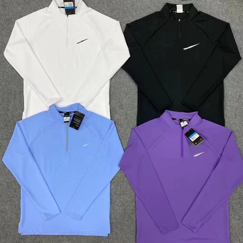 Designer jacket, high-quality 1:1 nylon training half zipper spring and autumn training suit long sleeved sports training running top, breathable