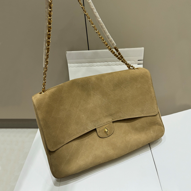 Evening Bags 12A Women Designer Maxi Shopping CF Shoulder Bag Classic Flap Vintage Grained Calfskin Handbags Cowhide Leather Airport Tote Bag Luxury