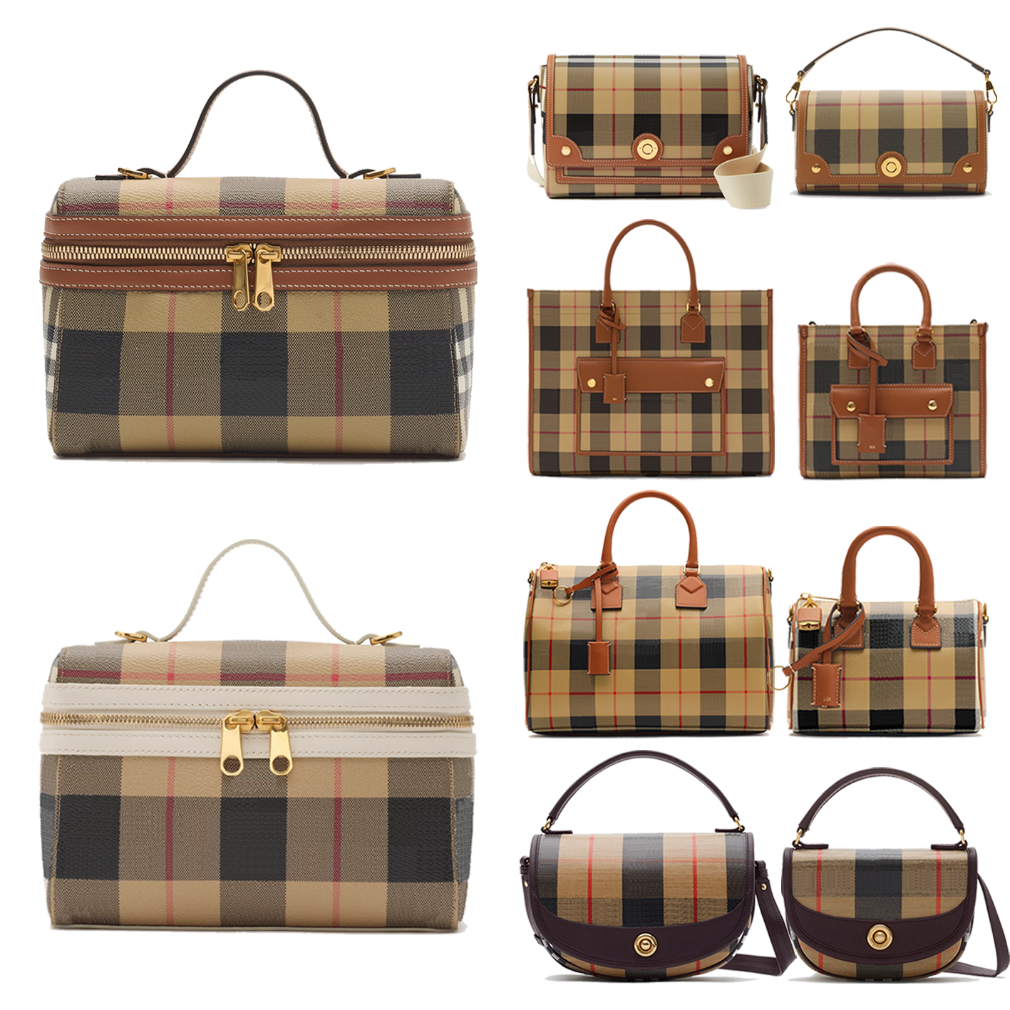 Luxury handbag Plaid vanity bag Designer bag tote Womens mens leather crossbody Shoulder Bag Top quality makeup travel bag fashion cosmetic Evening