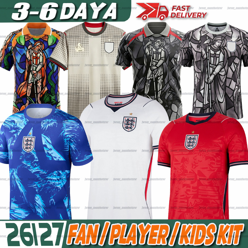 england football kit 2026 BELLINGHAM Rashford KANE SAKA RICE XXXL 4XL Soccer Jerseys england world cup football shirt 2026 Long sleeves Goalkeepe-image-979601667