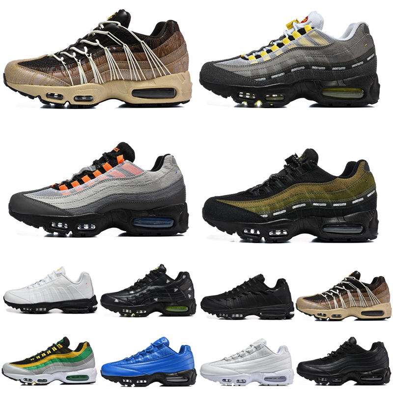 Mens 95 95s Neon Designer Running Shoes Classic Triple Black White Yellow Cool Grey Olive Midnight Navy Men Trainers Sports Sneakers Size 40-46