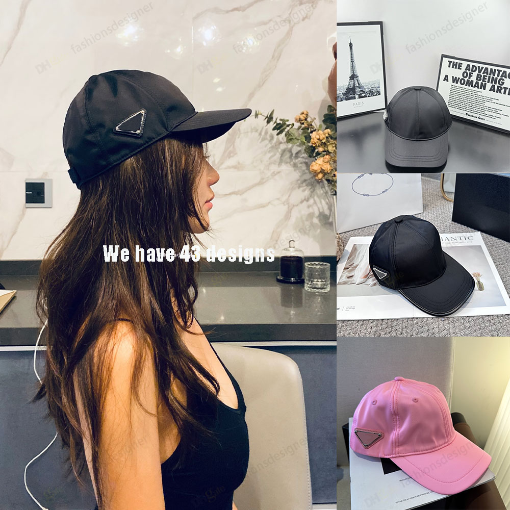 Mens hats baseball cap summer hat designer hats for men snapback chapeau Nylon Baseball Cap with Triangle design casquette hats solid letters fashio