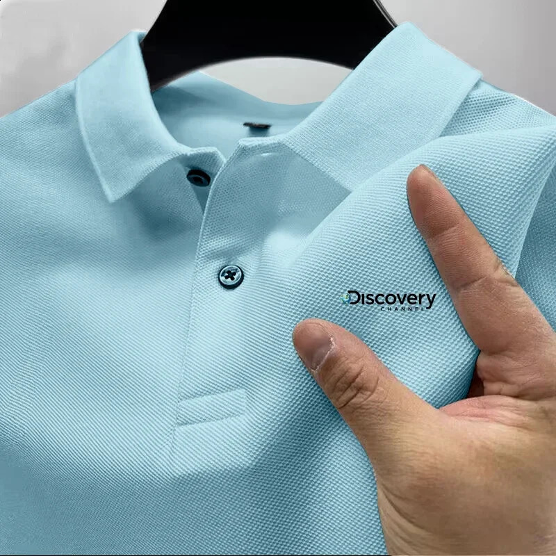 2026 Summer Mens Golf Polo Shirt ious Business Casual Versatile Comfortable and Breathable Fashionable Tren 260702