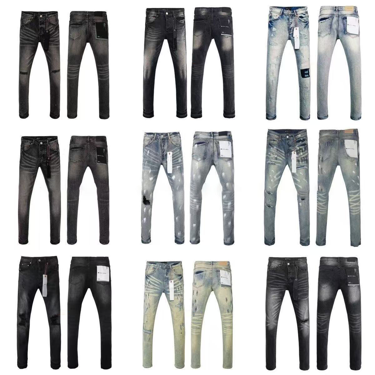 Mens jeans pants torn jeans Man purple jeans Trousers new Designer jean Black Pants High Quality ksubi jeans Straight Skinny Slim Retro Luxury Jo-image-1113437442