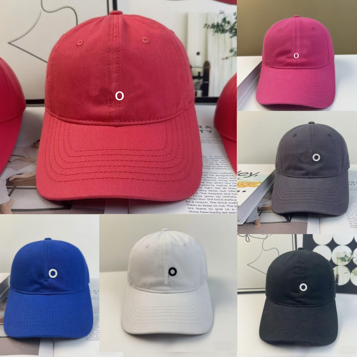 A2408 Simple Letters Yoga Hat of Summer Korean Version Leisure Joker Outdoor Sports Cotton Baseball Cap Sun Hat