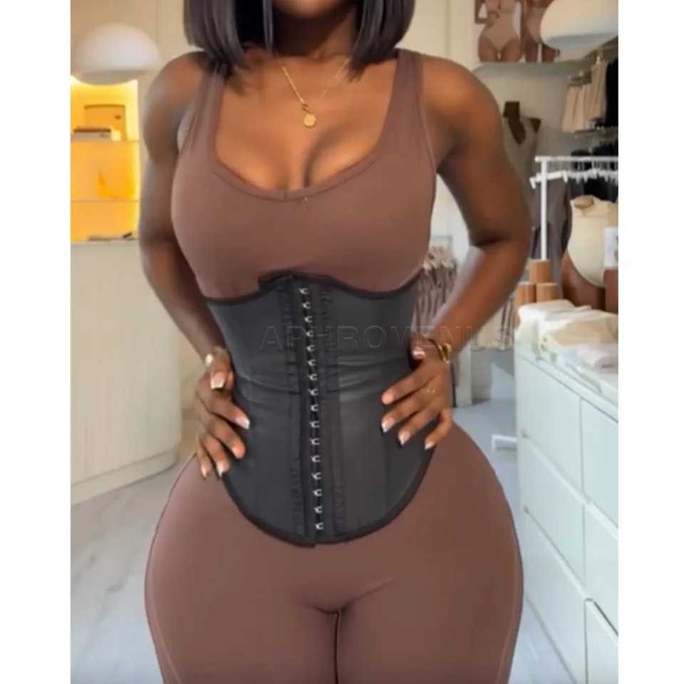Front long and back short latex waistband exercise fitness dance partner tight-fitting tummy-shaping shaping belt for abdominal firming waist tighte