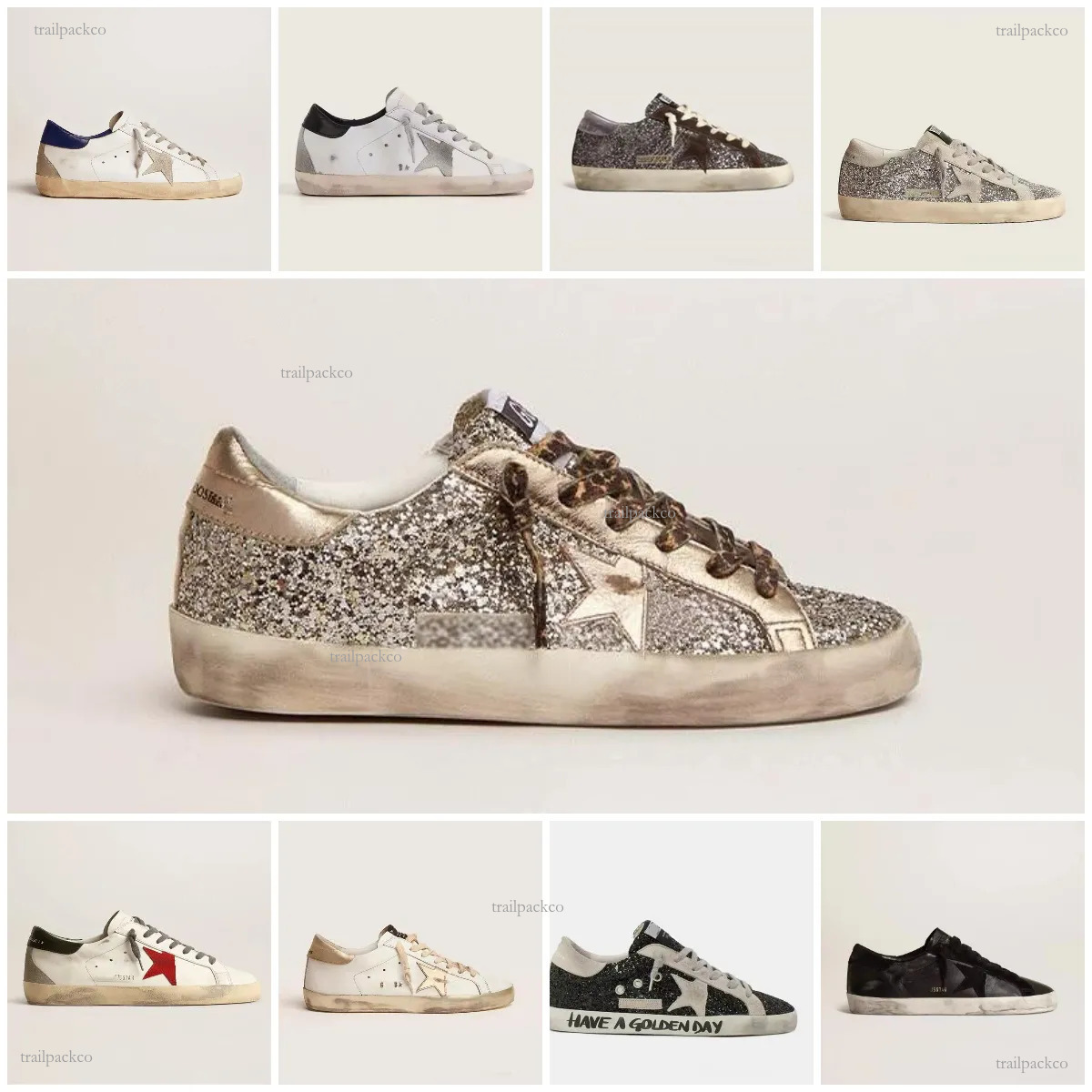 star sneakers Designer Goldenstar Athleisure Shoes Goose Fashion Running Shoe Super Star Suede Leopard White Doold Dirty Classic and versatile sneak