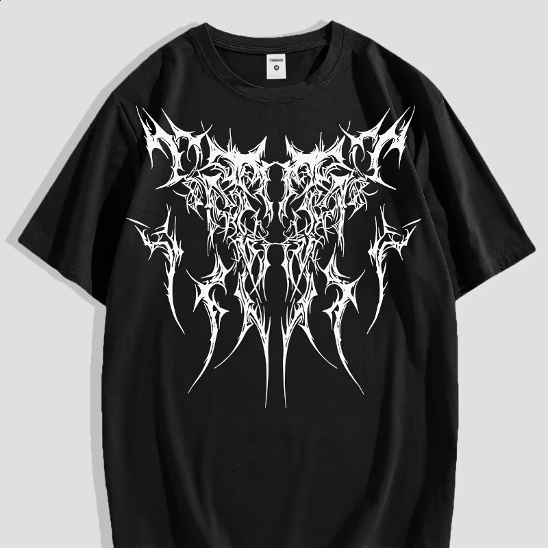 Round neck short sleeved summer perfect choice for mens Gothic dark totem printed casual Tshirt 260702