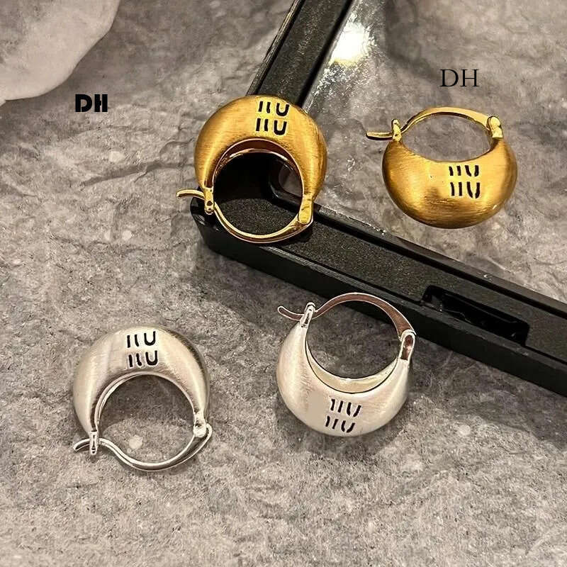 boucles d'oreilles pendantes en métal brossé avec lettres géométriques, ensembles de bijoux, accessoires pour filles et femmes