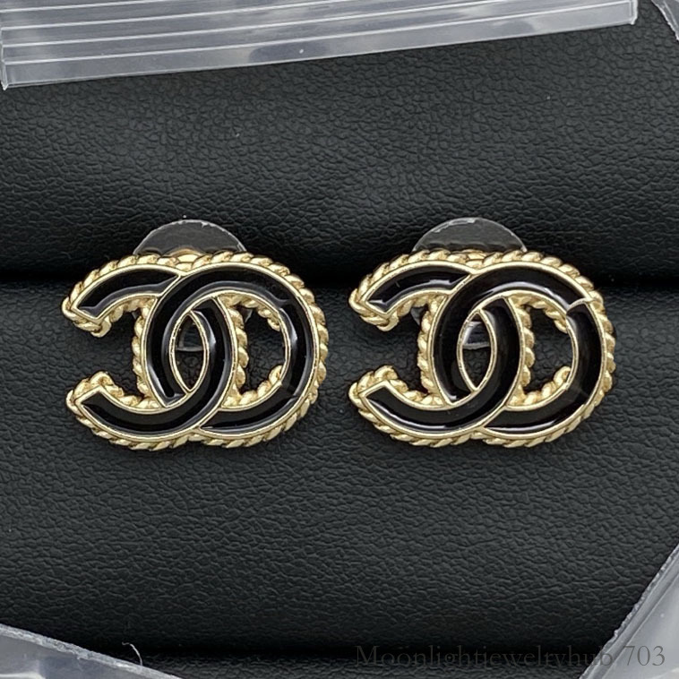 Designer Jewelry cc earrings New double C letter earrings earrings women full dias ff84