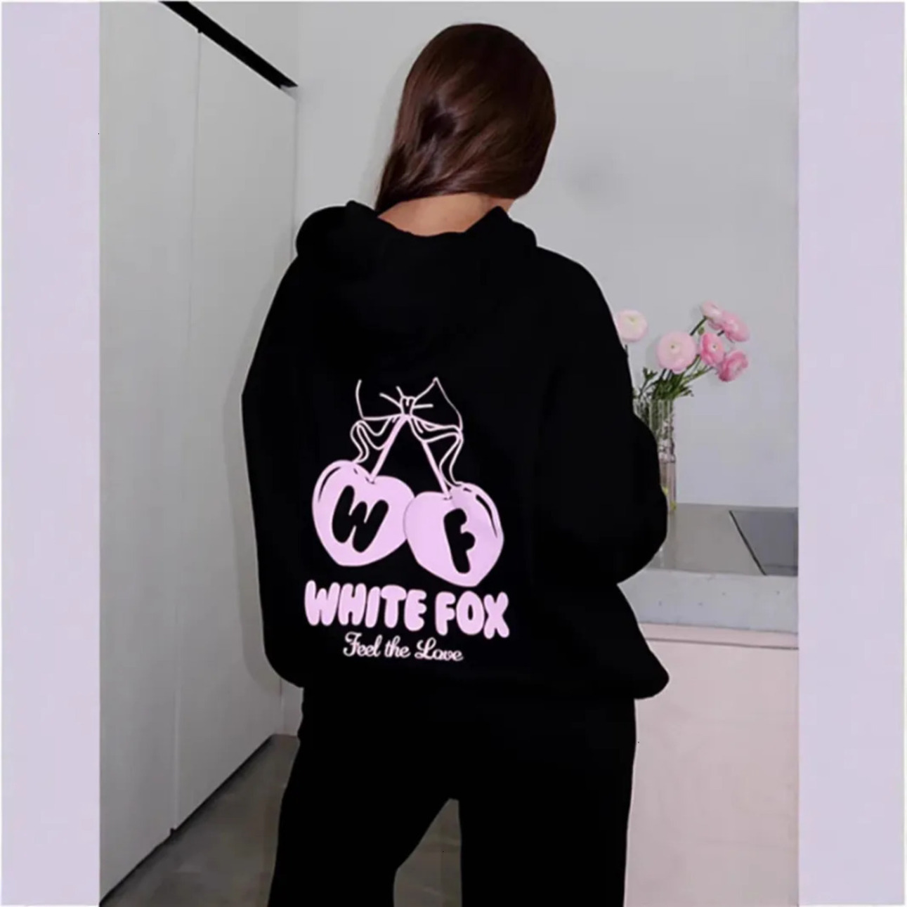 2026 Gym Clothe Set Free Shipping Designer Workout Set European And American Autumn Winter New Printed LOGO outdoor Sports Long Sleeve Pullover Hood