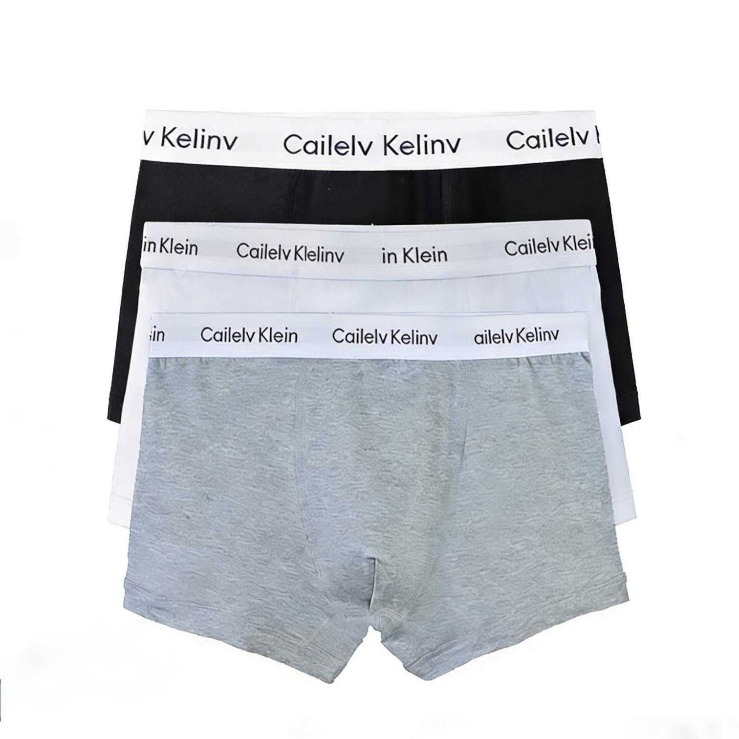ACK men's underwear: Pure cotton short underpants, flat corners, new white edges, oversized four-corner mid-waisted pants Q260703