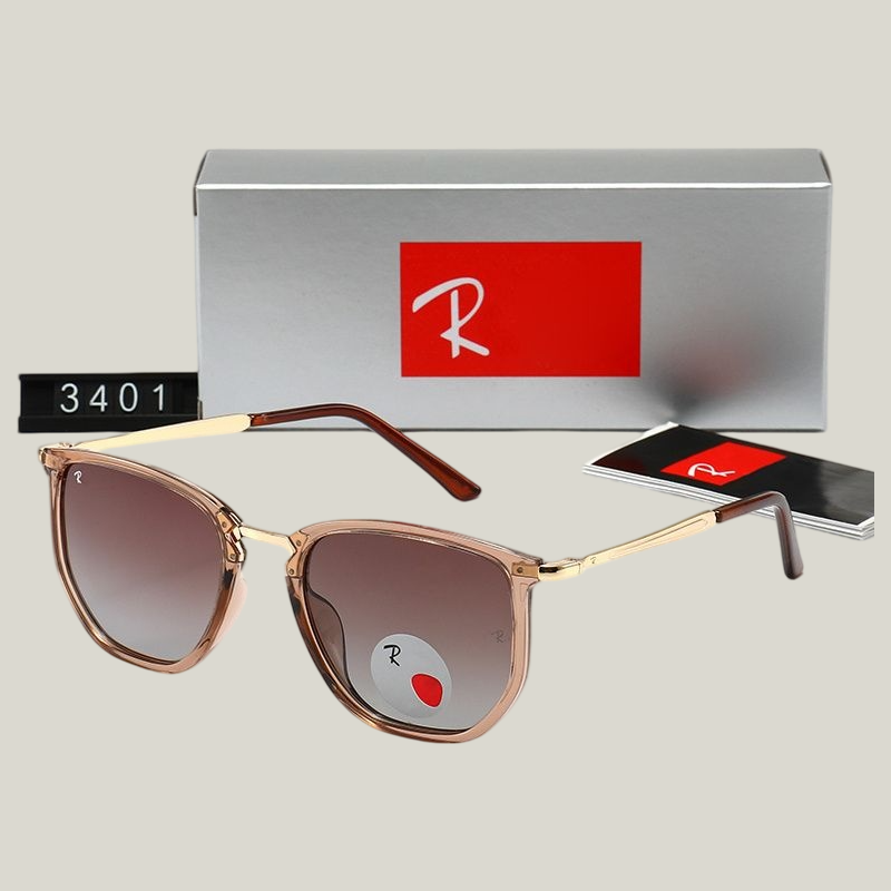 Hexagonal Luxury Rayss Designer Sunglasses For Women Sun Glasses Shades Occhiali Da Sole Letters 3041 Spring Summer Uv400 Mens Sunglasses brown Fram