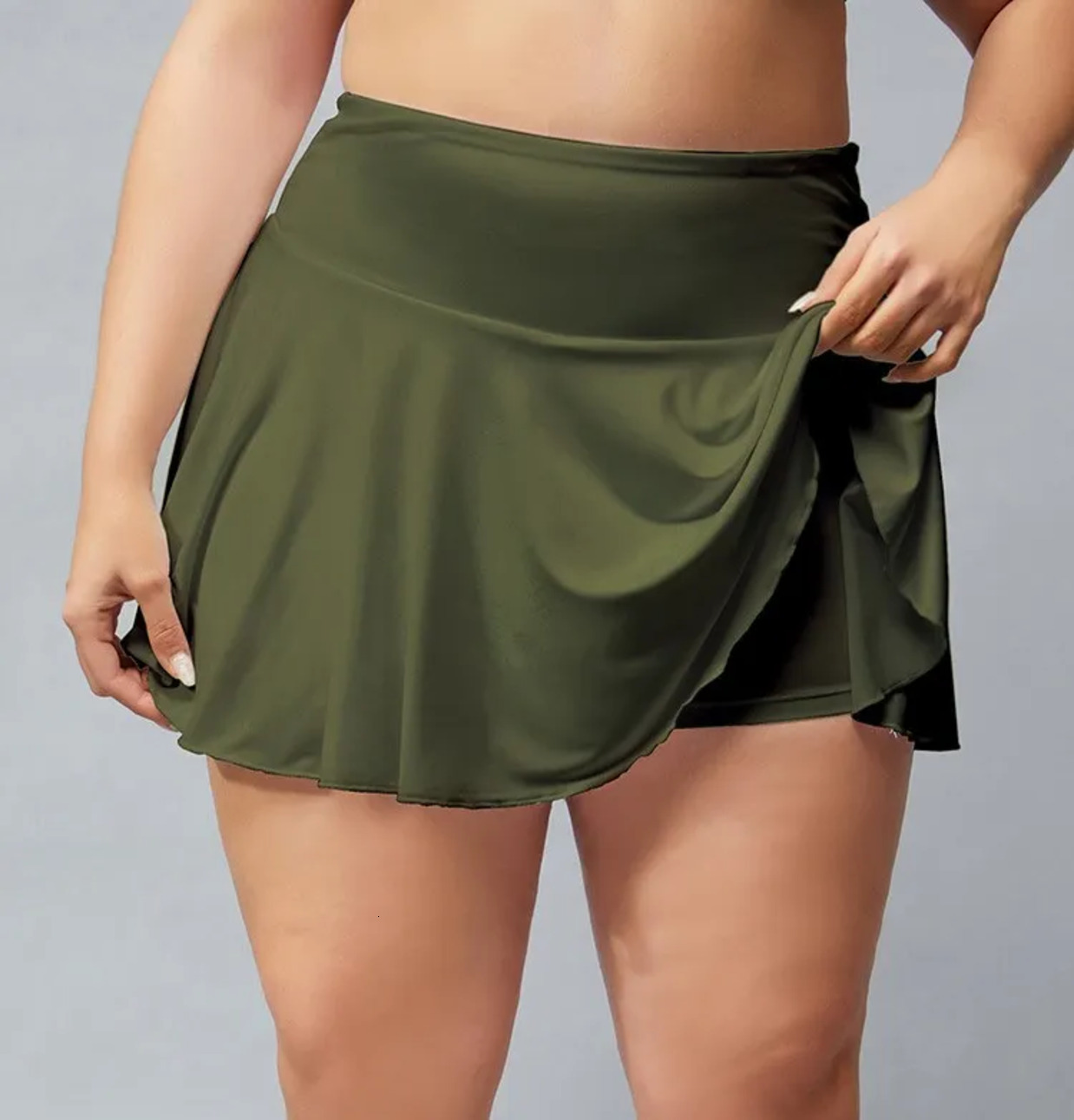 2026 Gym Workout Set Clothe Women Sport Plus Size Yoga Skirts Running Shorts Solid Color Pleated Tennis Golf Anti Outdoor Exposure Fi Sho outdoor Fr