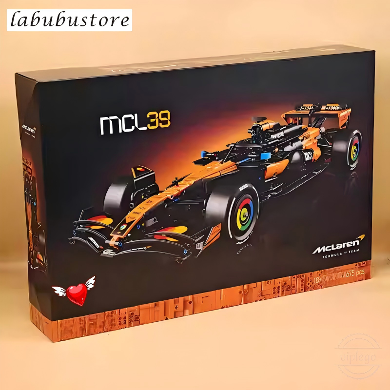 LEG0 Technic 42228 McLaren F1 MCL39 Set Building Block High-quality perfect replica 1:1 size 1675pcs Standard bricks 61cm Supercar Model Boy Buildin