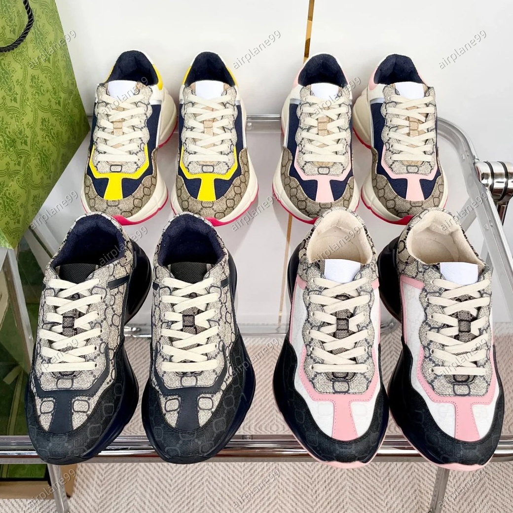 Sneakers Designer Trainer Casual Shoes Fabric printed daddy shoes Luxury Multicolor Men Women Trainers Chaussures Platform Sneaker Brand Vintage Tra