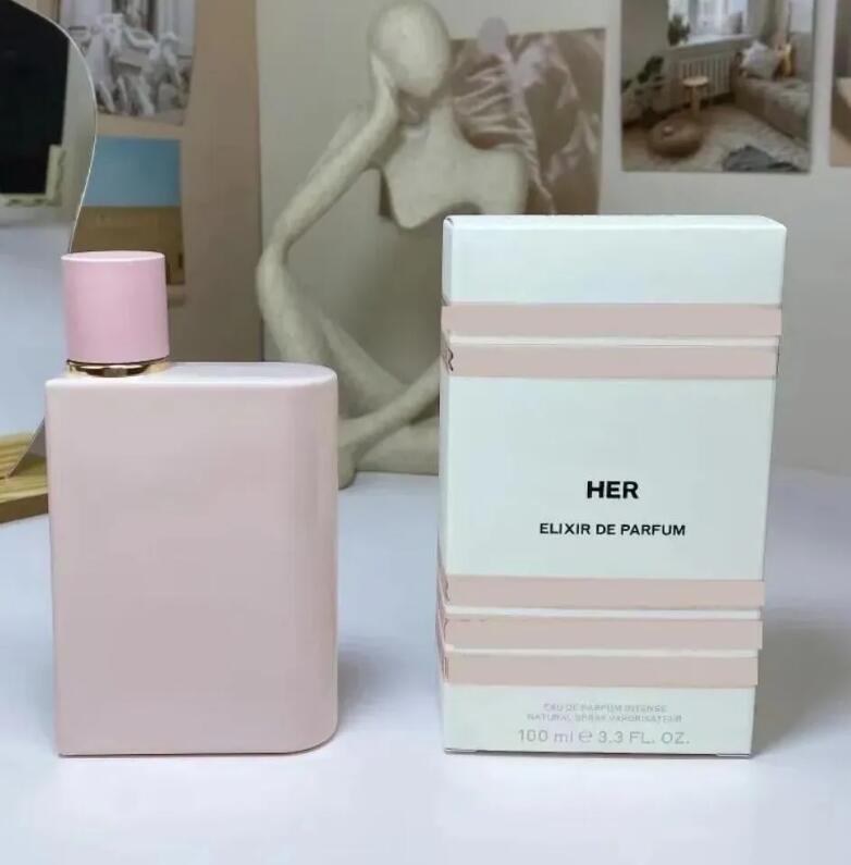 Charming Women Her Eau De Parfum Intense Perfume Spray 100ml Her Elixir De Parfum Goddess Floral Fruity Fragrance Lady Girls pink perfume High Qu-image-1042847486