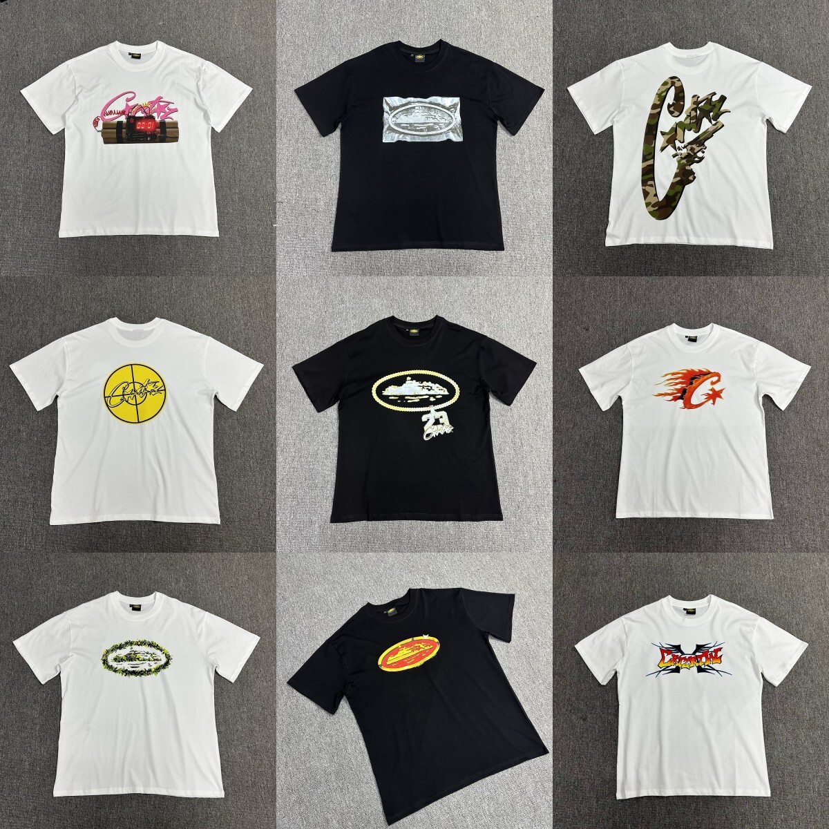 T-shirt de luxe multi-styles à imprimé graffiti AxquVzta de la côte ouest américaine, t-shirt ample unisexe à col rond en coton épais, collection