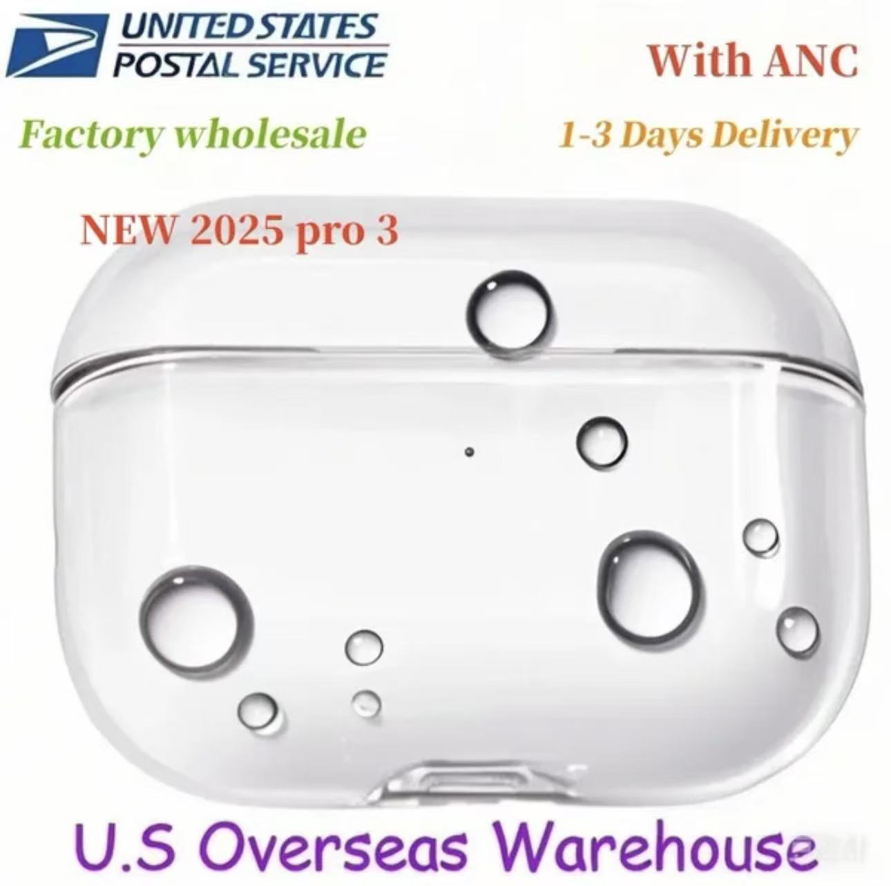 New tws earbuds for airpods Pro 3 2 4 4th Gen With ANC airpods Pros USB C earphones wireless Bluetooth Headset USB-C charging port For Xiaomi iPh-image-1113384812