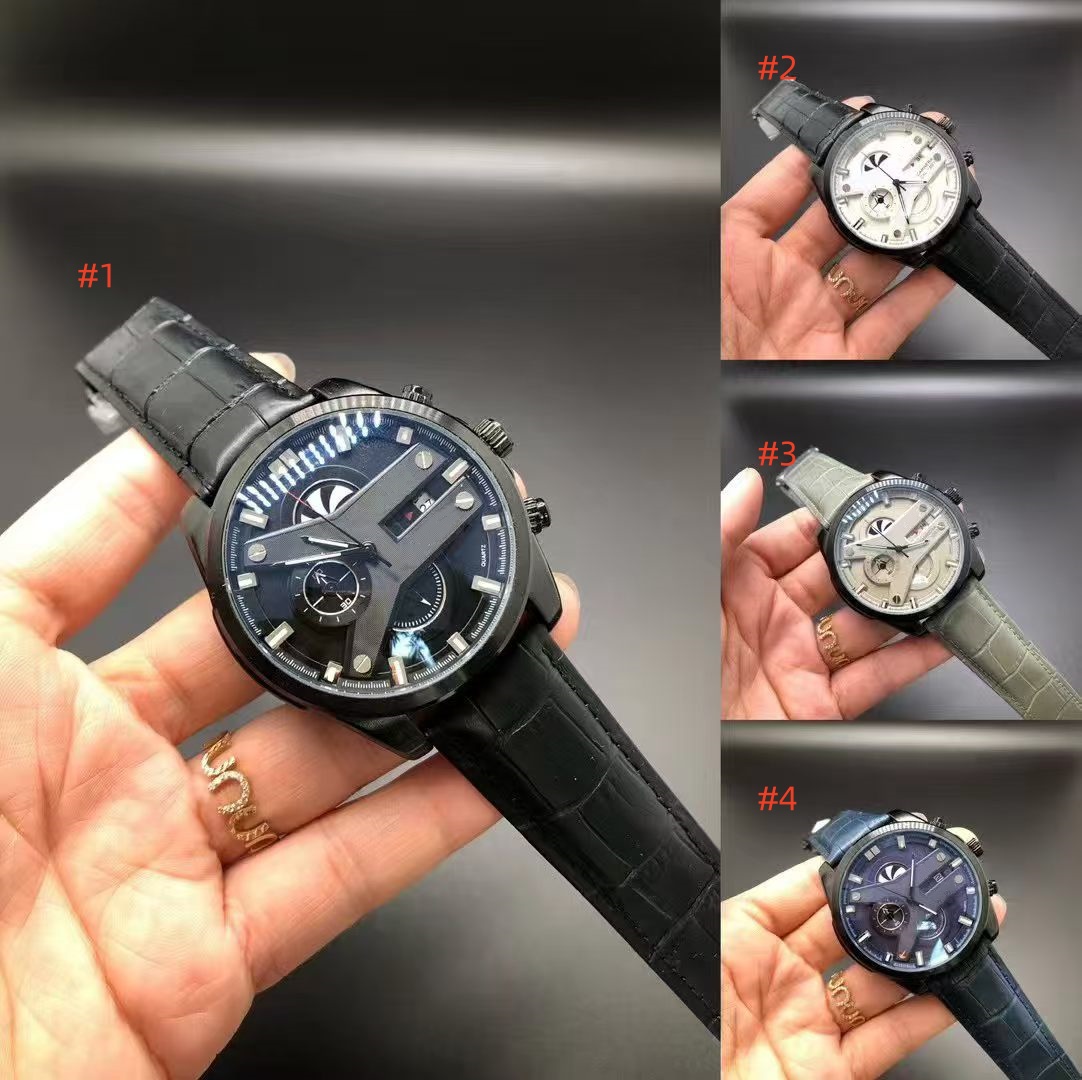 Stainless Steel Men's Watch with Quartz Movement and Leather Strap - carre Series by IKWATCHES 029-image-1113402029