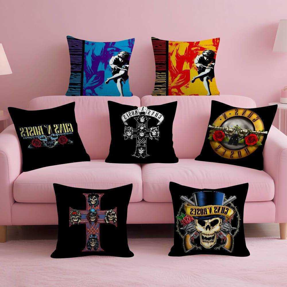 Pillow Case Music Rock Band G-Guns N Roses Personalized Dust Cover Bedroom Kids Party Decoration case Birthday Children Gift D260703