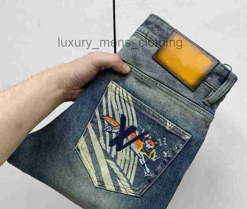 Men's Jeans men designer jeans retro style men trousers mens slim-fit denim long pants casual luxury man high-quality trousers 3A07