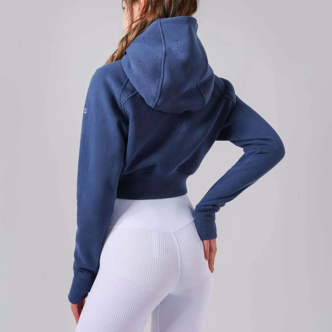 2026 outdoor Gym Clothe Set New Yoga Scuba Winter Hoodies Cropped Jacke Womens Workout Set Fashion All Zippers Hoodie Sweater Sports Long Sleeve Zip