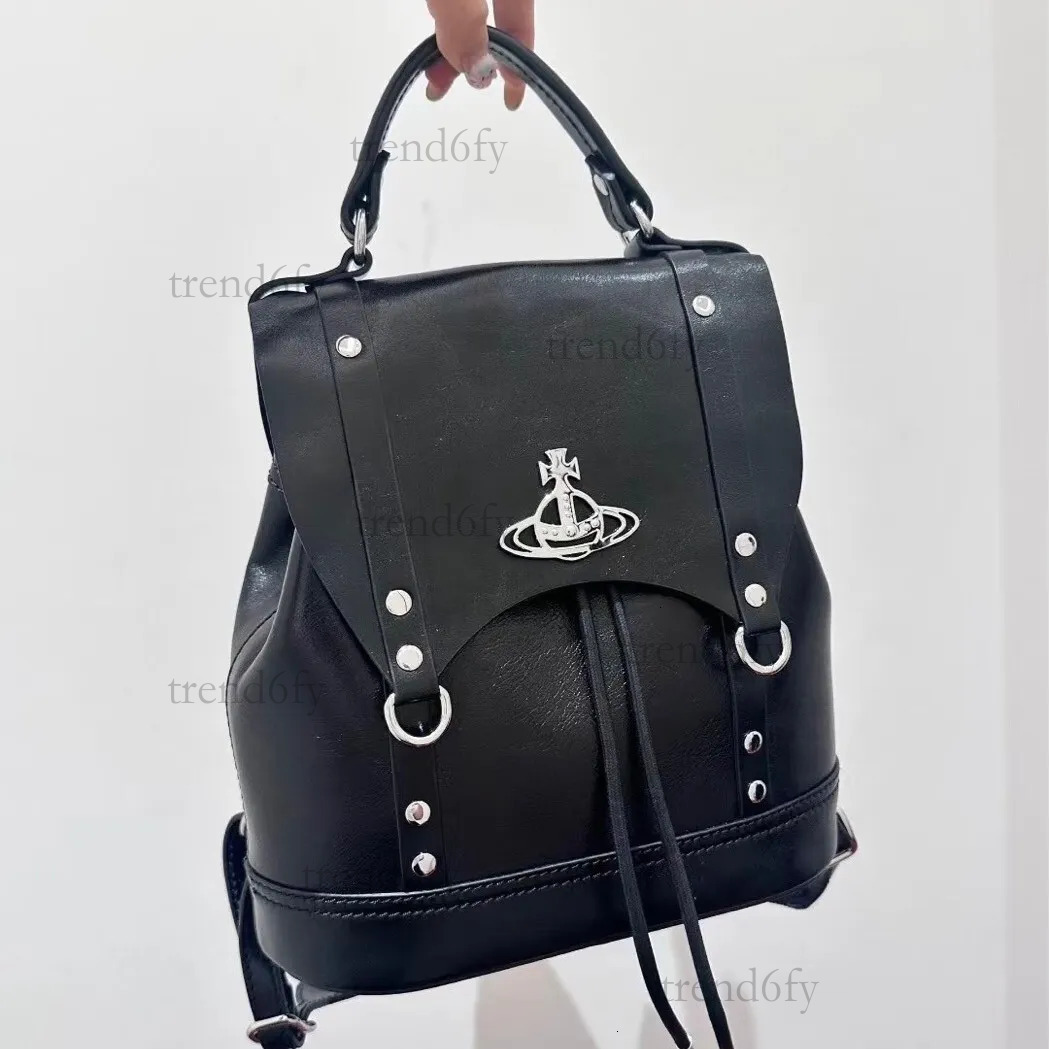 Designer west wood New Empress Saturn Backpack Niche Design High end Womens Large Capacity Versatile e76