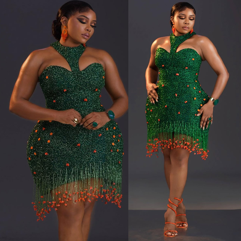 2026 Plus Size Dark Green Cocktail Dresses For Women Illusio