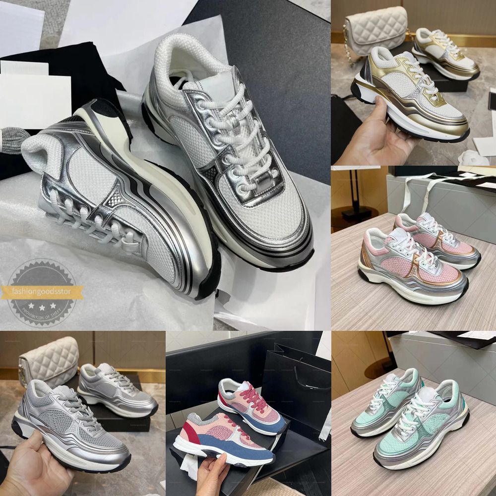 sneakers black white sneakers womens luxury high quality shoes designer shoes Out Office famous Reflective Trainers Silver Mesh Calfskin Nylon schuh