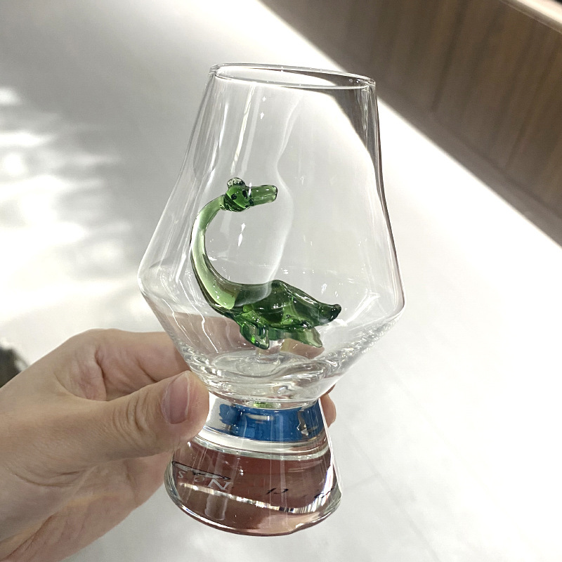 factory wholesale 3d animal highend whiskey cup high aesthetic transparent glass creative small wine cup-image-1113539380
