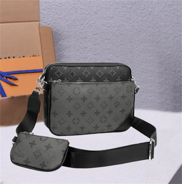 borsa di design trio di moda outdoor Borse a tracolla da uomo cross body uomo borsa a tracolla Cartelle borsa a tracolla borsa moda Zaino composito