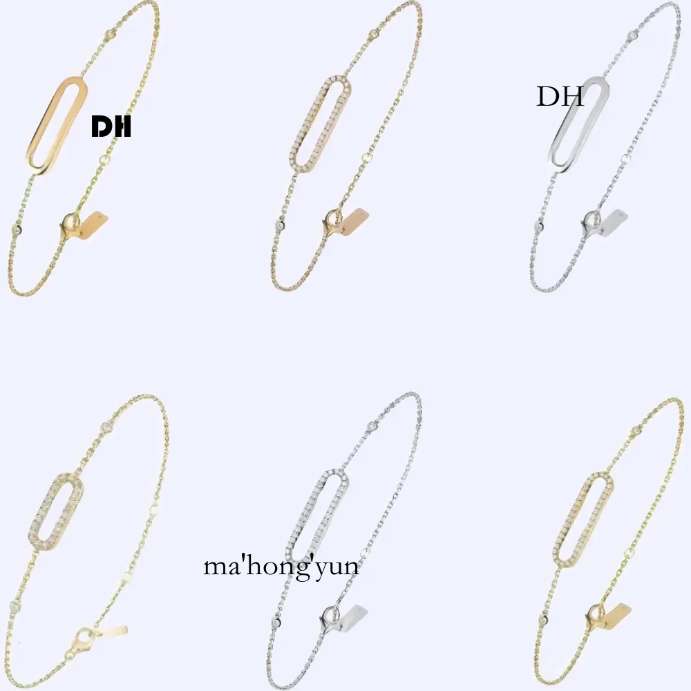 Collier et bracelets de marque de bijoux de créateur pour femmes, bracelet à chaîne avec breloque en diamant, plusieurs styles simples