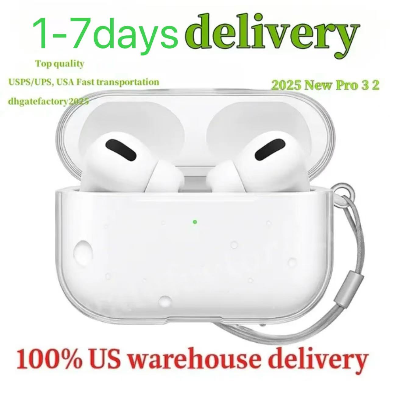 USA Stock For Airpods pro 2 3 4 5 air max earphones Accessories airpods 4 TPU Silicone Cute Protective Headphone Cover air pro 2nd Generation Sho-image-1113611089