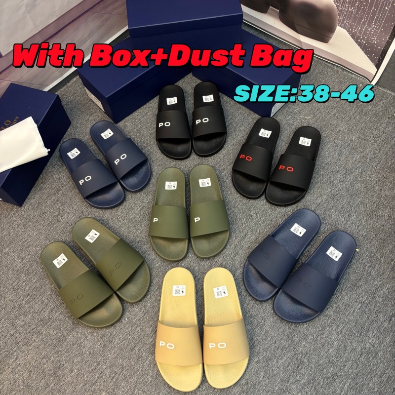 2026 Designer Polo Slides Fashion Mens Slipper Polos Sliders Slides Sandals Slippers For Men Mule Hot Pool Beach Polo Flip Flops Free Shipping Size