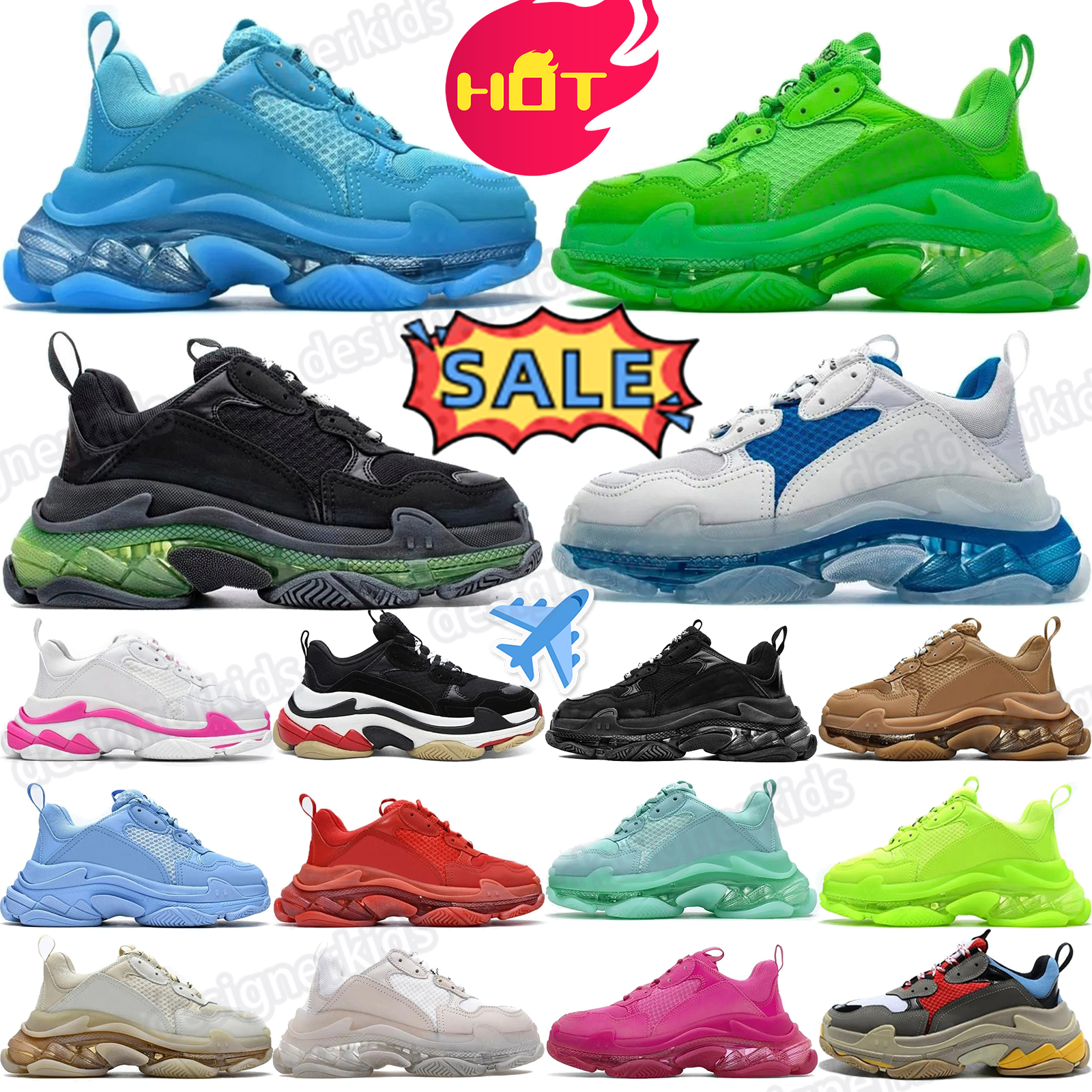 numeris trainers sneakers mens shoe sneaker men shoes women triple s Grey Red Black Suede Glow Green Light Blue Anthracite Rice White Rose Pink r9iZ
