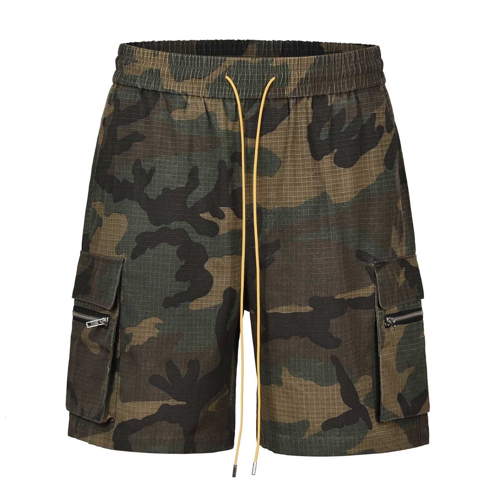 Shorts Mens Jeans Camouflage Cargo 2025 Summer New Distressed Tassel Camo Denim Shorts Streetwear Y2k Vintage Clothes X260704